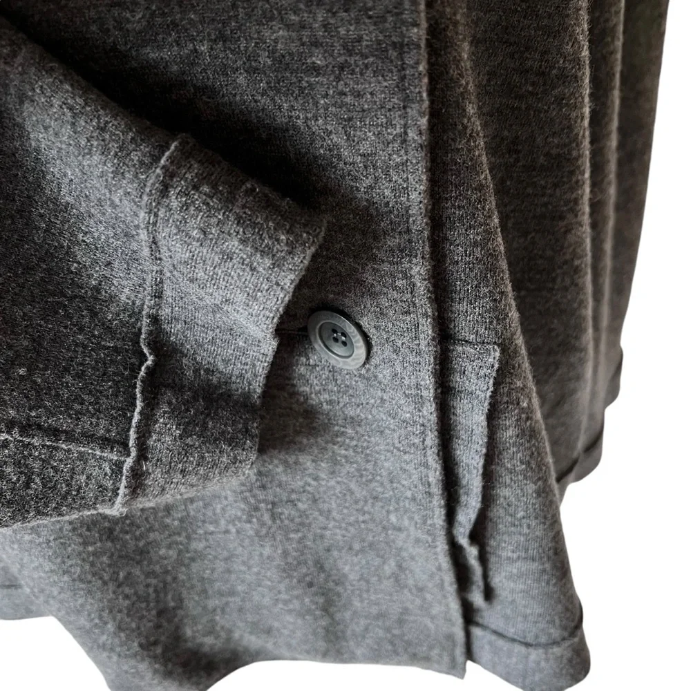 Eileen Fisher Wool Blend Double-Breasted Jacket Size XL